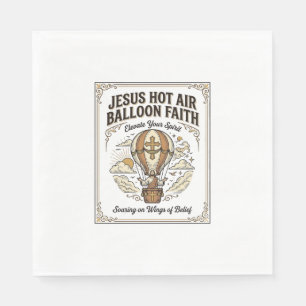 Jesus Hot Air Balloon Faith Jesus Hot Air Balloon Napkins