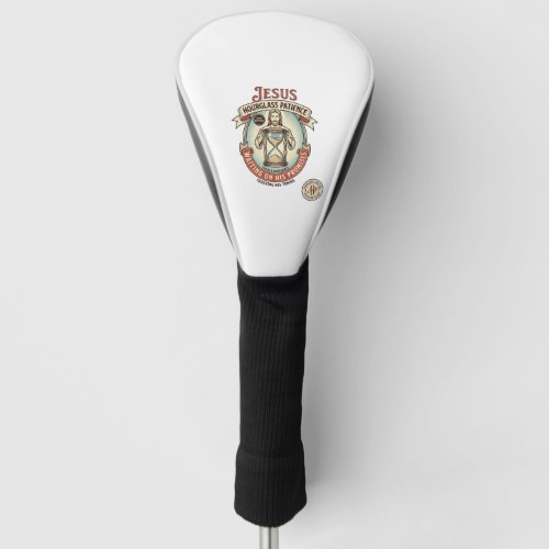 Jesus Hourglass Patience Jesus Hourglass Patience  Golf Head Cover