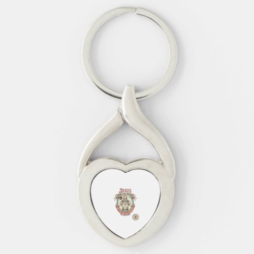 Jesus Hourglass Patience Jesus Hourglass Patience Keychain