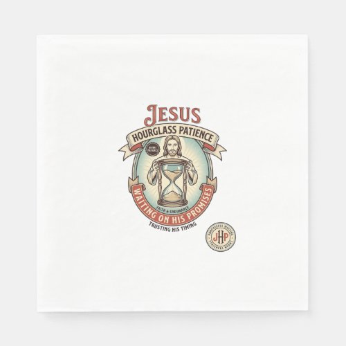 Jesus Hourglass Patience Jesus Hourglass Patience  Napkins