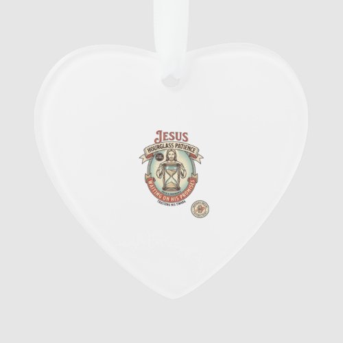 Jesus Hourglass Patience Jesus Hourglass Patience Ornament
