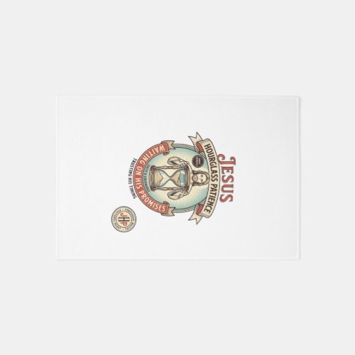 Jesus Hourglass Patience Jesus Hourglass Patience Rug
