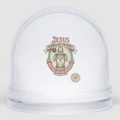 Jesus Hourglass Patience Jesus Hourglass Patience Snow Globe