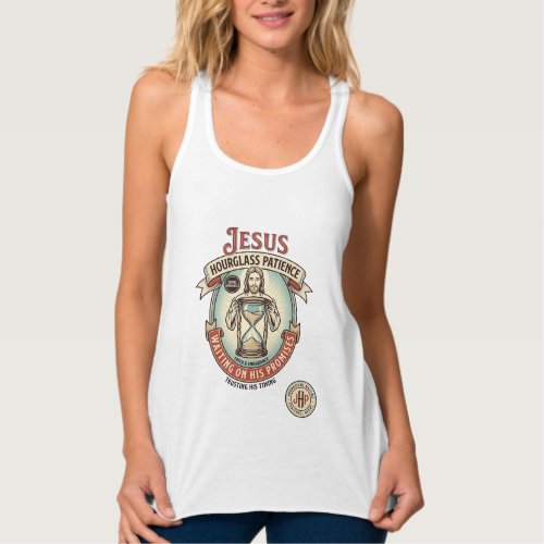 Jesus Hourglass Patience Jesus Hourglass Patience  Tank Top