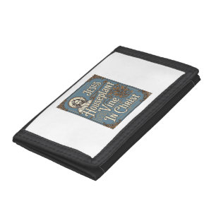 Jesus Houseplant Vine In Christ Jesus Houseplant V Tri-fold Wallet
