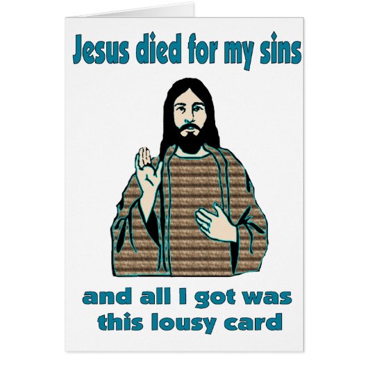 Jesus Humor Cards (Front)