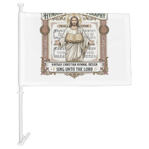 Jesus Hymnal Page Typography Jesus Hymnal Page Car Flag