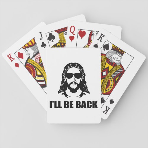 Jesus Ill Be Back Playing Cards