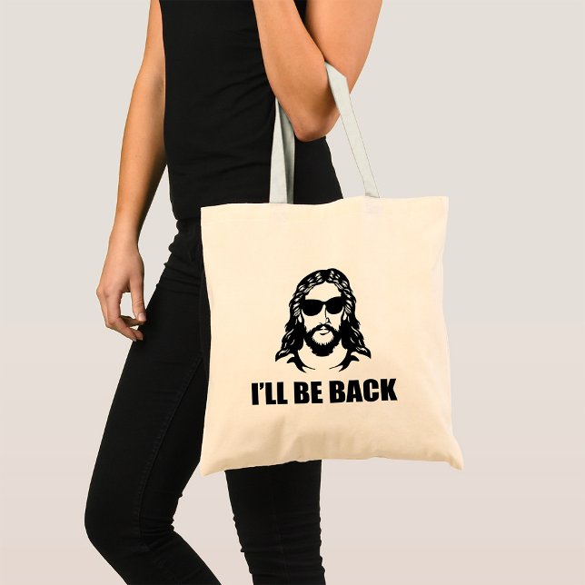Jesus I’ll Be Back Tote Bag (Creator Uploaded)
