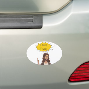 Jesus I saw that Car Magnet
