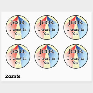 Jesus, I Trust in You: Divine Mercy Classic Round Sticker