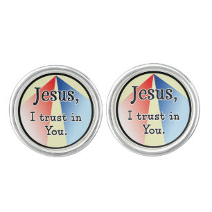 Jesus, I Trust in You: Divine Mercy  Cufflinks
