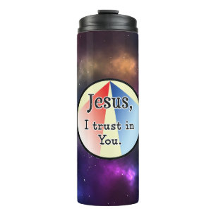 Jesus, I Trust in You: Divine Mercy Message Thermal Tumbler