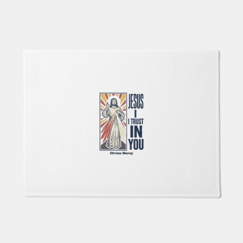 Jesus I Trust In You Divine Mercy Shirt Design_1 Doormat