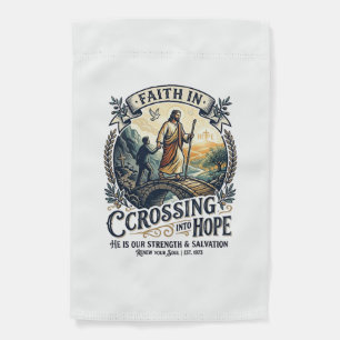 Jesus Immigration Starting Over Courage Shirt Chri Garden Flag