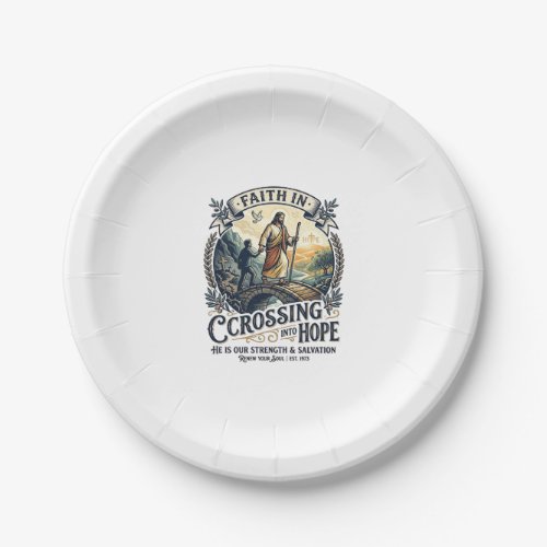 Jesus Immigration Starting Over Courage Shirt Chri Paper Plates