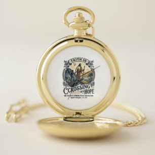 Jesus Immigration Starting Over Courage Shirt Chri Pocket Watch
