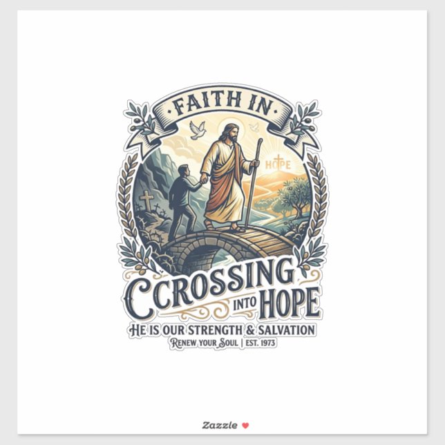 Jesus Immigration Starting Over Courage Shirt Chri Sticker (Sheet)