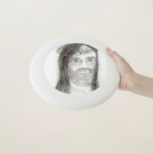 Jesus In Charcoal Wham-O Frisbee