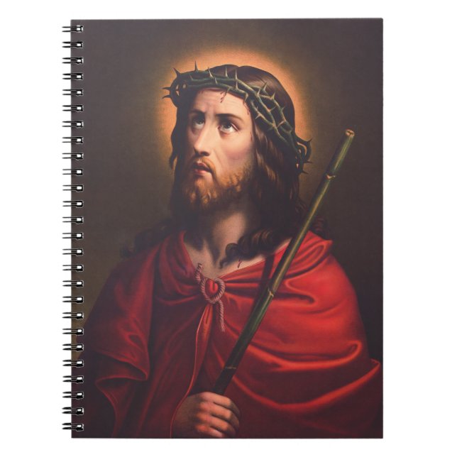 Jesus in Crown of thorns Notebook (Front)