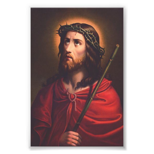 Jesus in Crown of thorns Photo Print (Front)