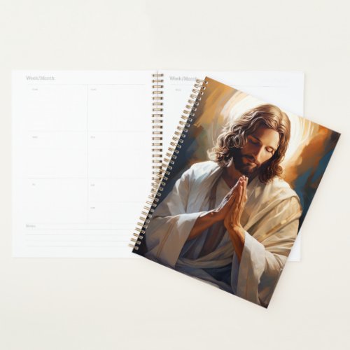 Jesus In Prayer Planner Book 