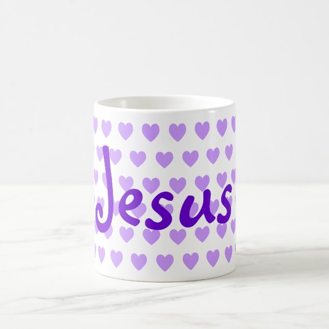 Jesus in Purple Coffee Mug (Center)