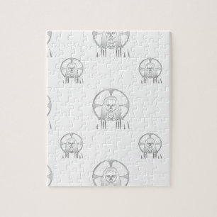 Jesus in Silver Jigsaw Puzzle