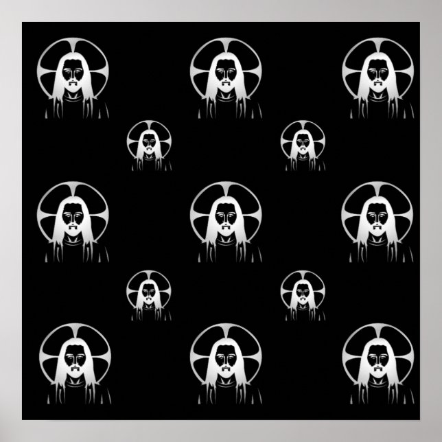 Jesus in Silver Poster (Front)