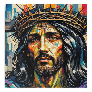 JESUS IN THE CITY ACRYLIC PRINT