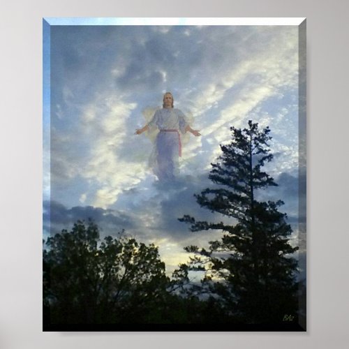 Jesus in the Clouds Poster
