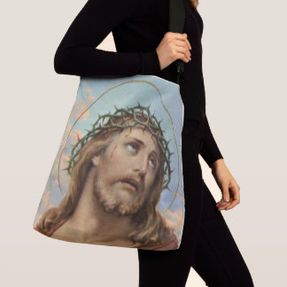 Jesus in the crown of thorns crossbody bag