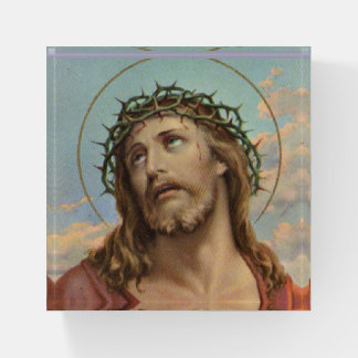 Jesus in the crown of thorns paperweight