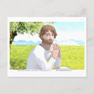 Jesus in the Garden ( Getsemani ) Postcard