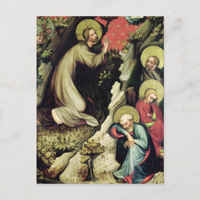 Jesus in the Garden of Gethsemane Postcard (Front)
