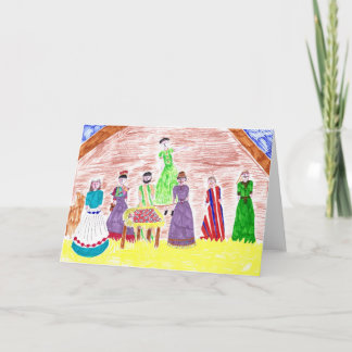 Jesus in the Manger Christmas Card