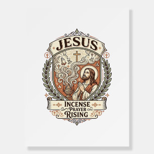 Jesus Incense Prayer Rising Jesus Incense Prayer R Foam Board