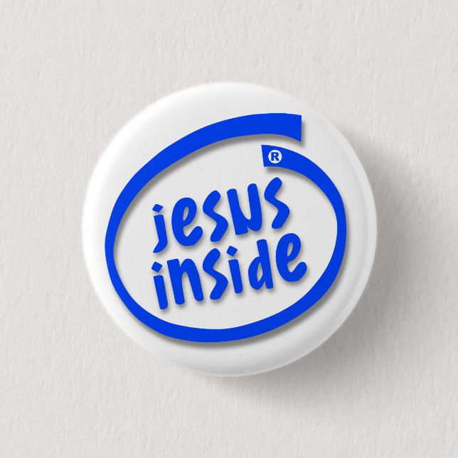 Jesus Inside Pinback Button (Front)