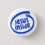 Jesus Inside Pinback Button at Zazzle