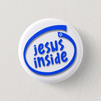Jesus Inside Pinback Button by wackymedia at Zazzle