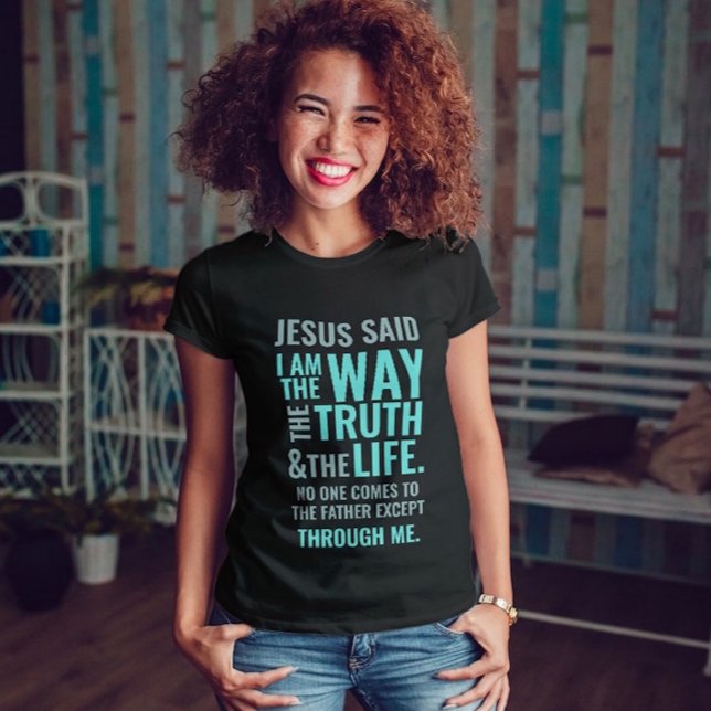 Jesus inspirational Quote Modern script T-Shirt (Creator Uploaded)
