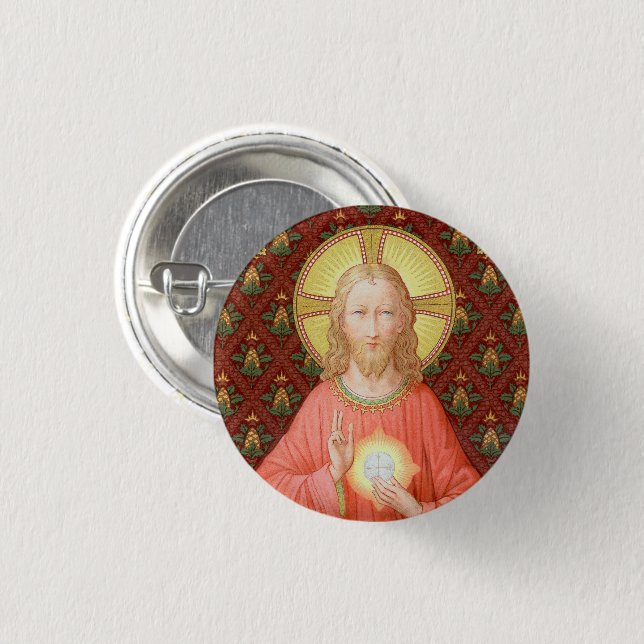 Jesus Instituting Holy Communion (SAU 045) Button (Front & Back)