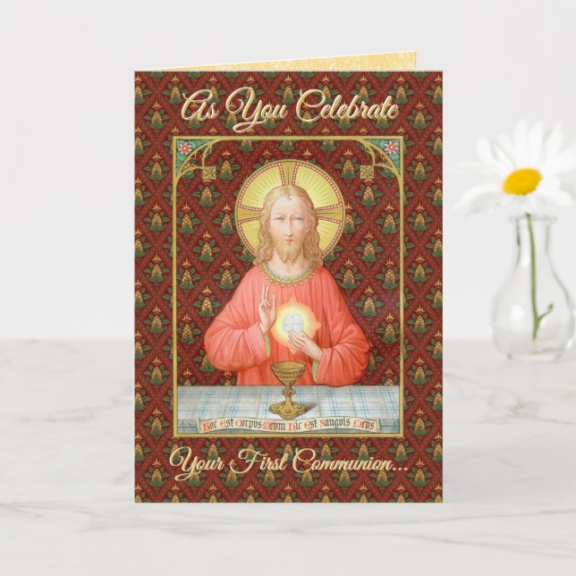Jesus Instituting Holy Communion (SAU 045) Card (Small Plant)