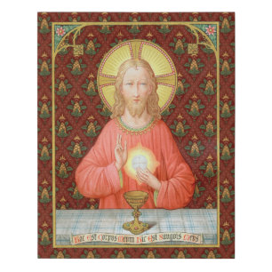 Jesus Instituting Holy Communion (SAU 045) Faux Canvas Print