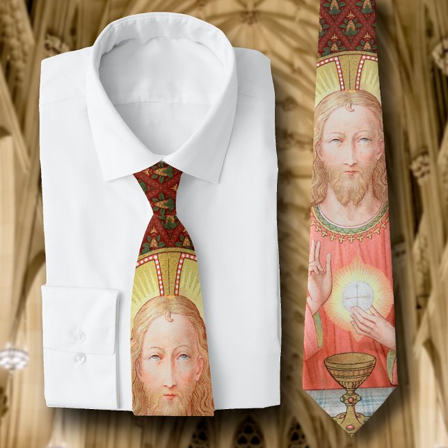 Jesus Instituting Holy Communion (SAU 045) Neck Tie (Creator Uploaded)