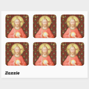 Jesus Instituting Holy Communion (SAU 045) Square Sticker