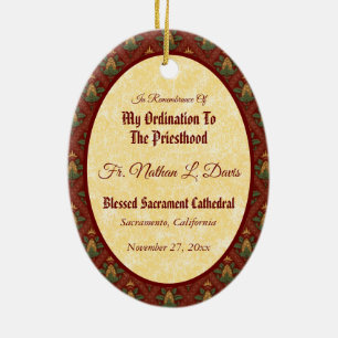Jesus Instituting the Eucharist (SAU 045) Ceramic Ornament