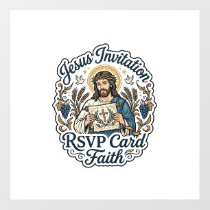 Jesus Invitation RSVP Card Faith Jesus Invitation Floor Decals