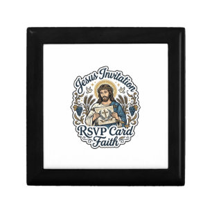Jesus Invitation RSVP Card Faith Jesus Invitation Gift Box