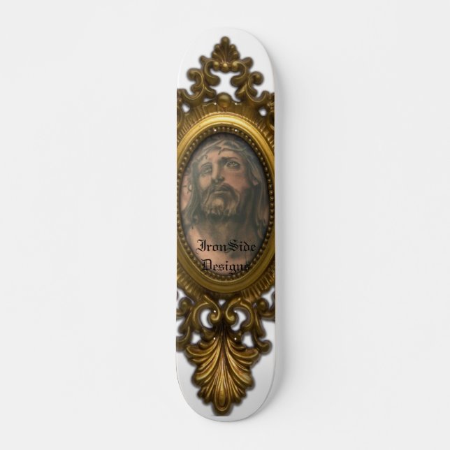 jesus, IronSide Designs Skateboard Deck (Front)